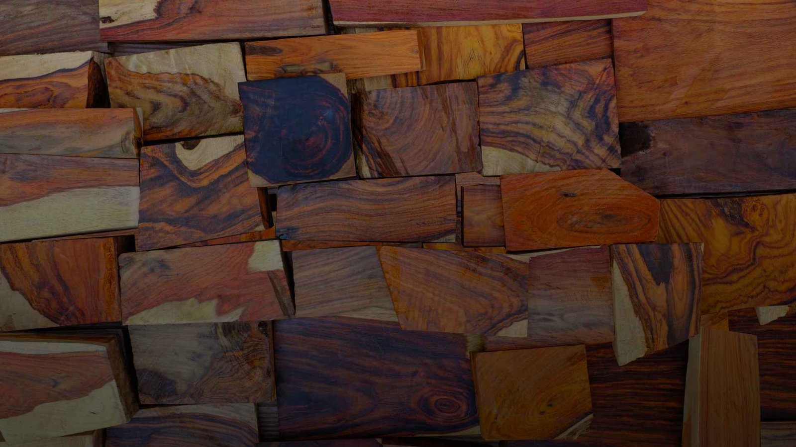 Exotic reclaimed wood material blocks for premium rustic wall panel and Wood Craft by Svarna Wooden Art