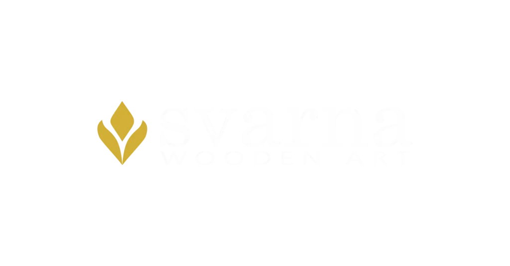 Official logo of Svarna Wooden Art, a premium manufacturer from Indonesia specializing in sustainable 3D teak wood wall panels and luxury architectural decor for high end residential and commercial projects.